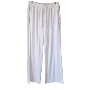 UEU white drawstring pants with pockets Size M